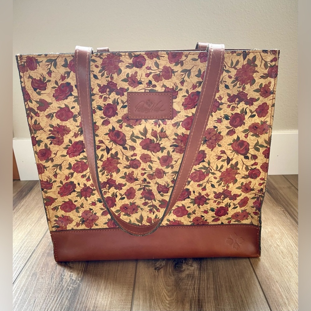 Rose Patricia Nash Tote | 100% Leather | Designer | Excellent Used Condition